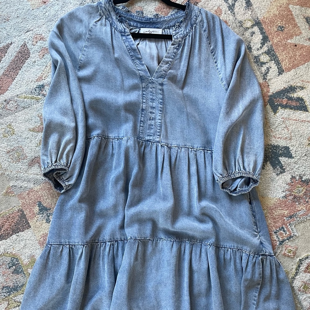 Carly Jean Los Angeles Blue Midi Dress